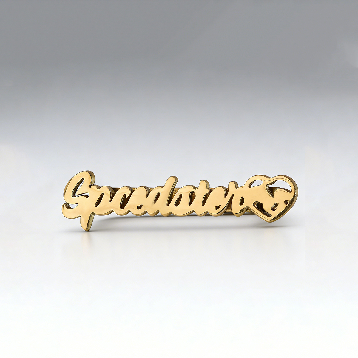 Smart Watch Accessories - Gold Stainless Steel Custom Letter Watch