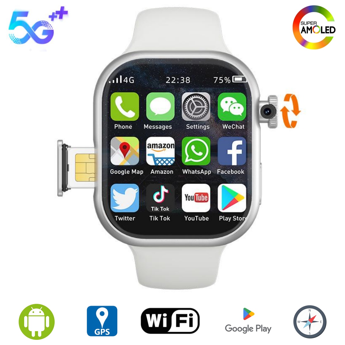 Smartwatch X - Goldenspike S10 Smart Watch 2.29inch Amoled