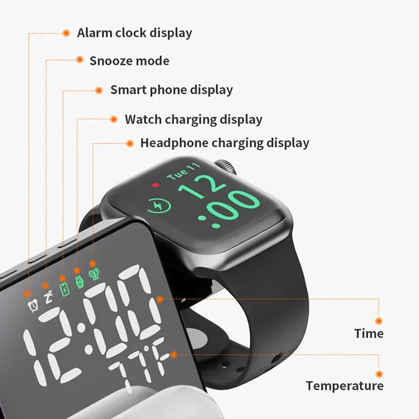 Wireless Charger Alarm Clock S - Smartwatch Ac incelemesi ve fiyatı