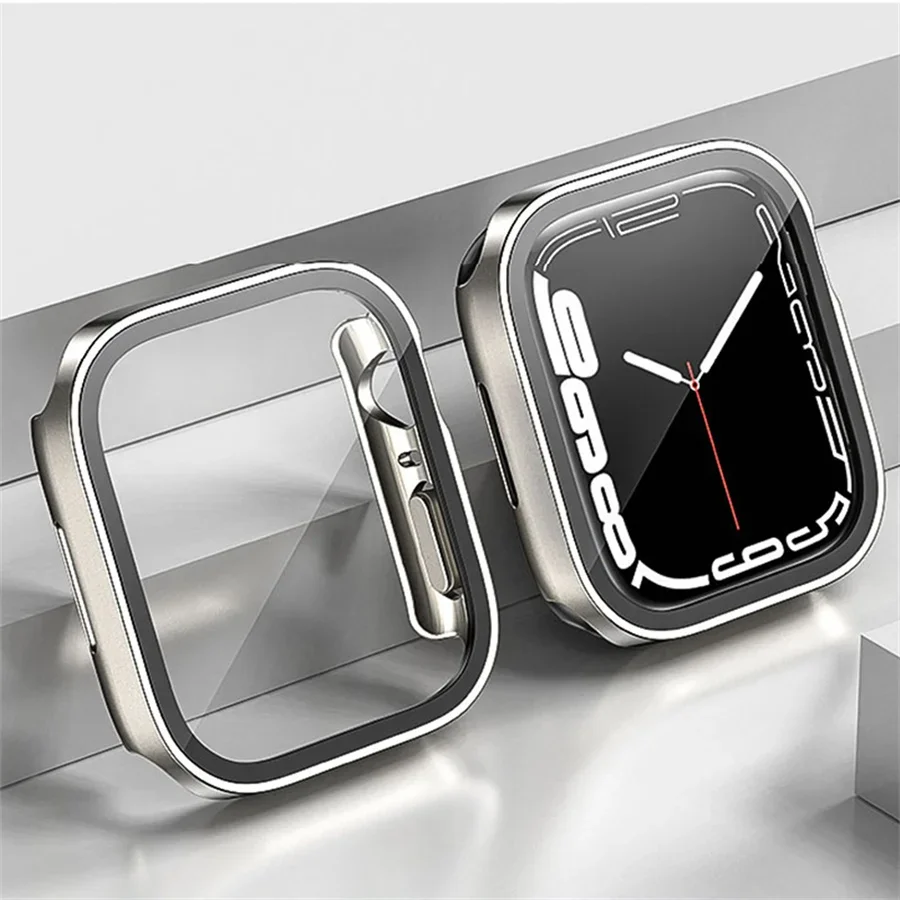 Glass+cover For Apple Watch ca - Smartwatch Watch Accessories For Women incelemesi ve fiyatı