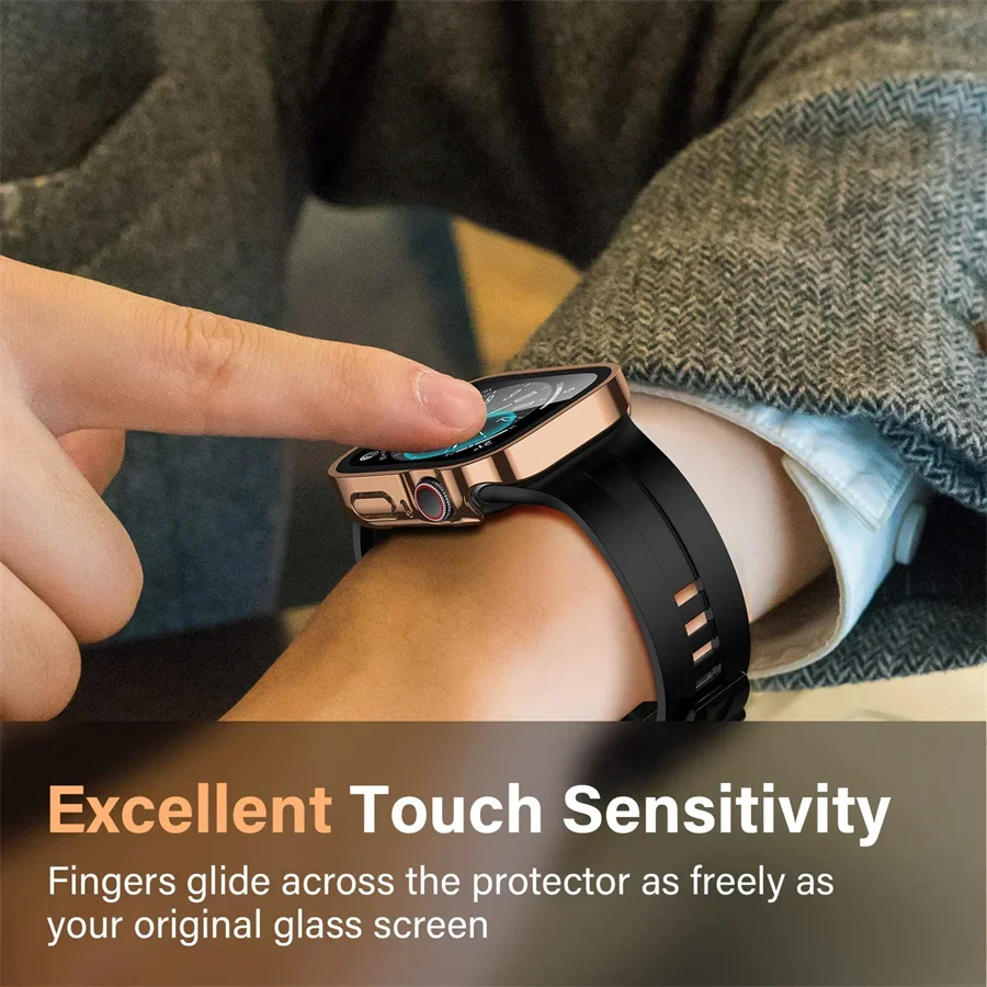 Glass+cover For Apple Watch ca - Smartwatch Watch Accessories For Women incelemesi ve fiyatı