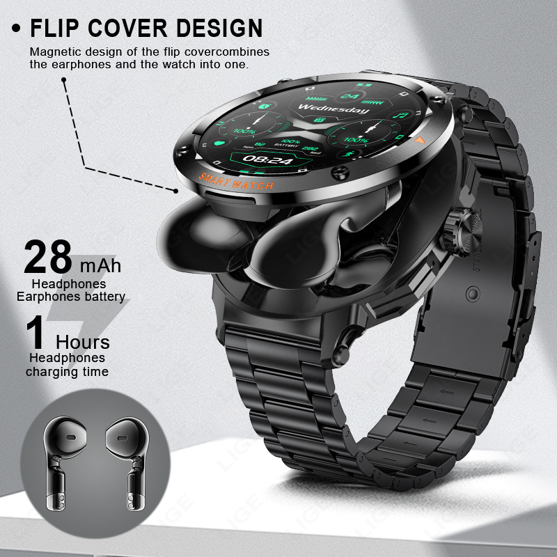 LIGE Men Earphone Smart Watch  - Smartwatch Headset incelemesi ve fiyatı