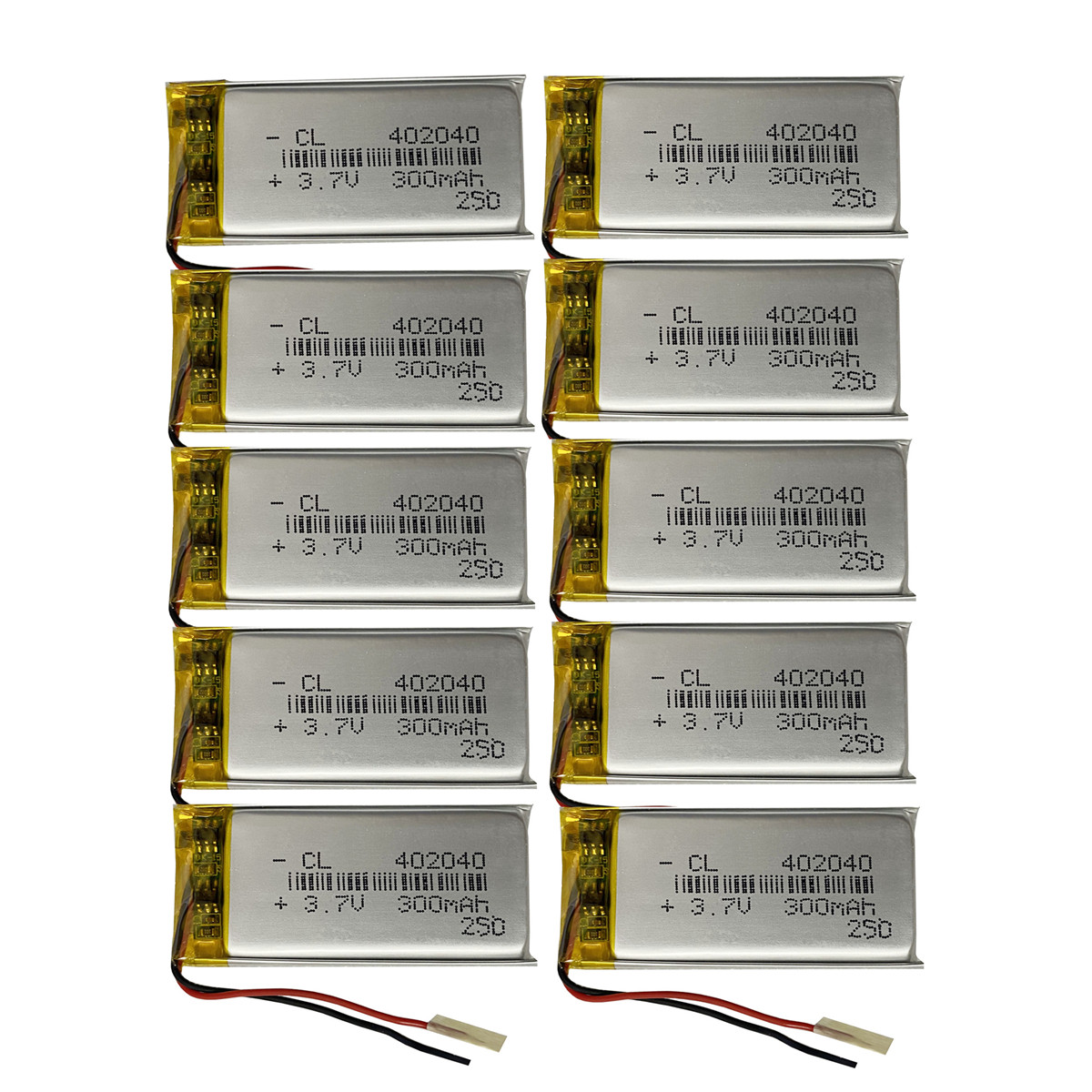 10PCS 3.7V 300mAh 402040 Recha - Smartwatch Headset incelemesi ve fiyatı
