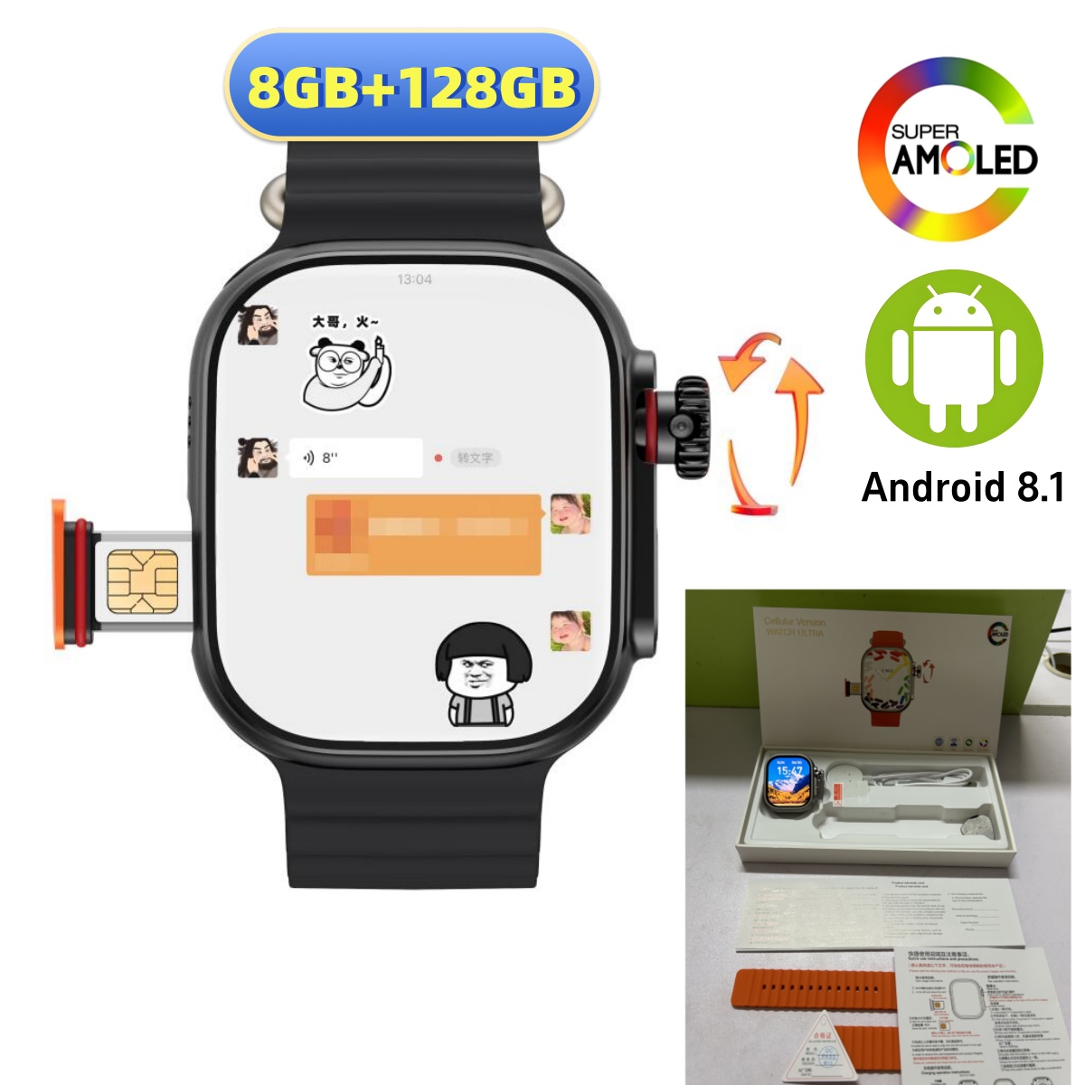 CDS9 Ultra 4G Android Smart Wa - Smartwatch Instagram incelemesi ve fiyatı
