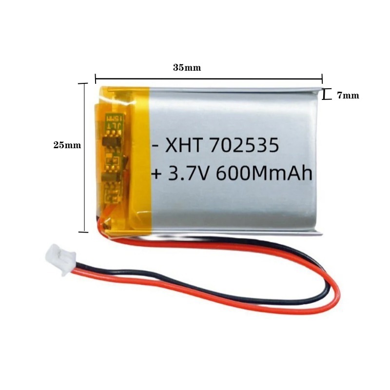 702535 3.7V 600mAh Li Polymer  - Smartwatch Headset incelemesi ve fiyatı