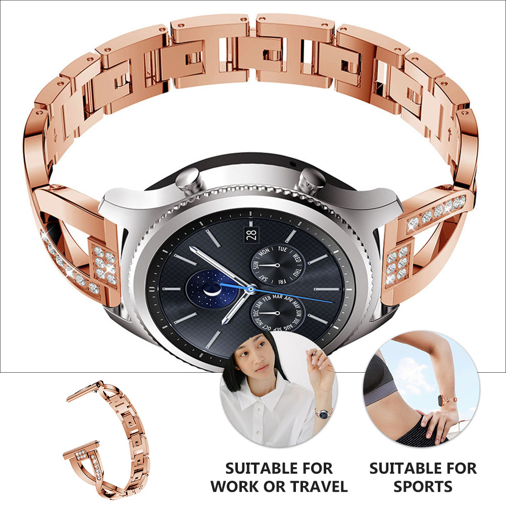 1Pcs X-Shaped Rhinestones Stra - Smartwatch Accessories Shop incelemesi ve fiyatı