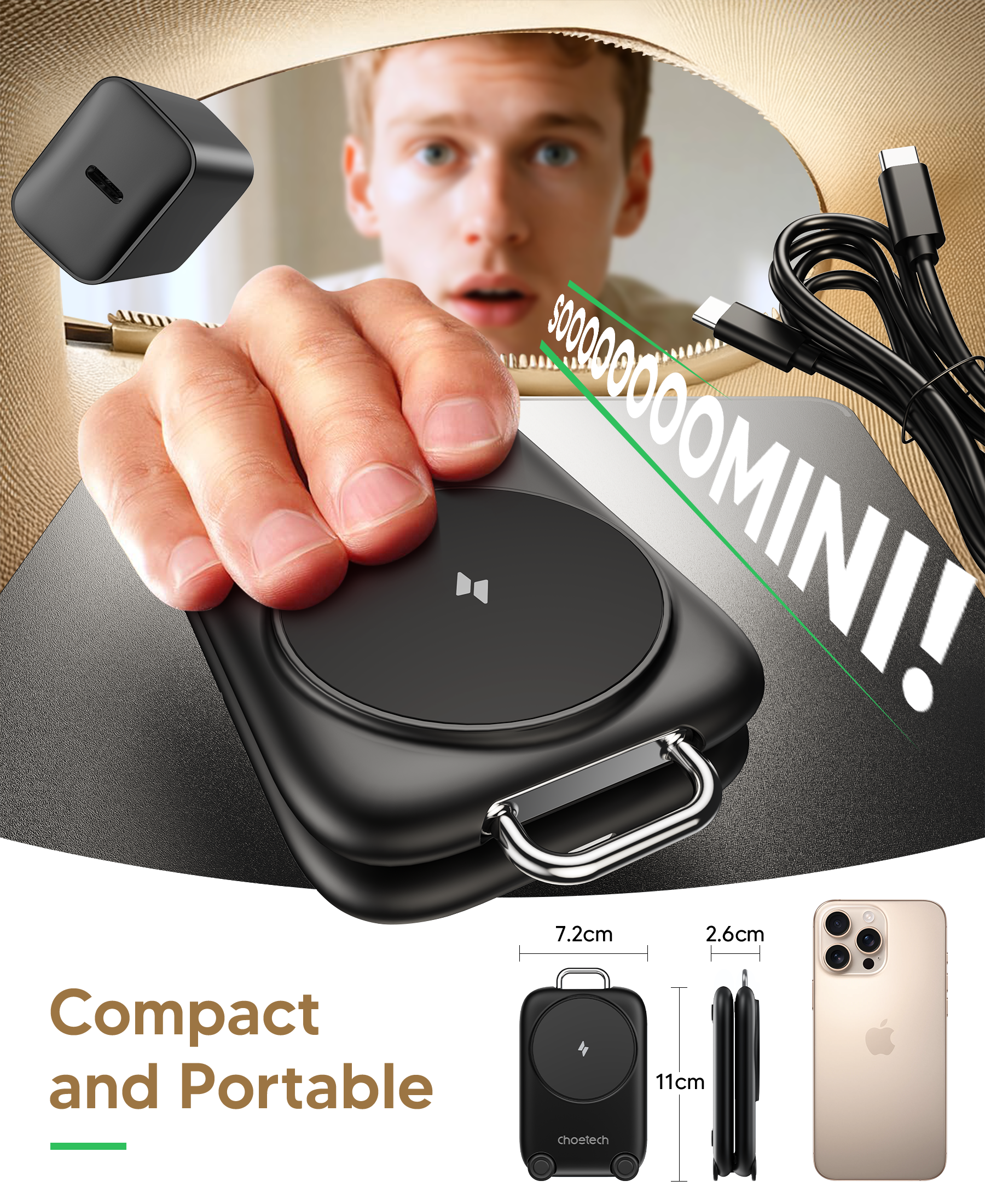 3-in-1  Travel Fast Charge Wir - Watch Charging Dock incelemesi ve fiyatı