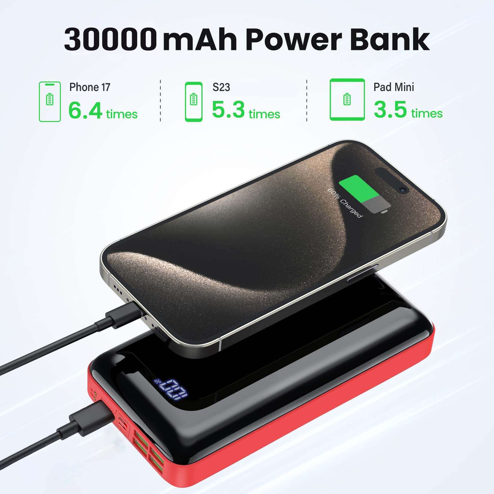 Portable Charger 30000mah Powe - Smartwatch Ac incelemesi ve fiyatı