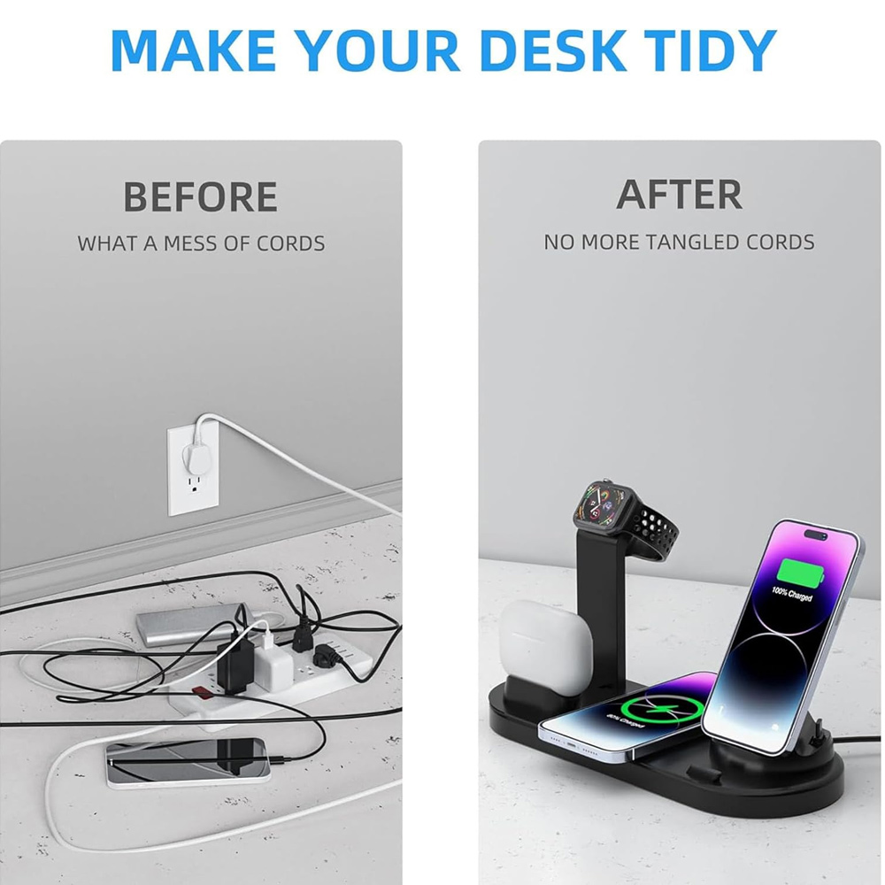 30W 7 in 1 Wireless Charger St - Watch Charging Dock incelemesi ve fiyatı