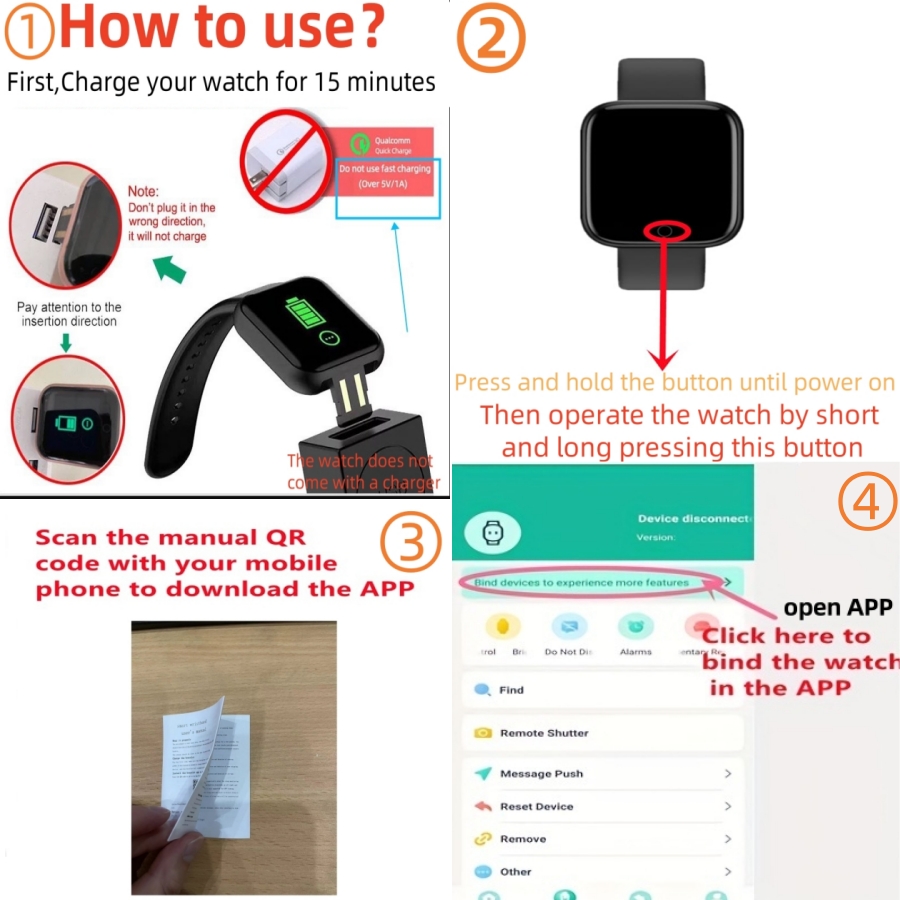 Smart Watch Message Remind Mus - Smartwatch Touch incelemesi ve fiyatı