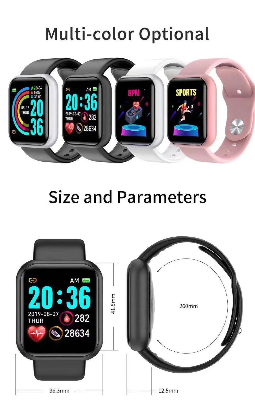D20 Pro Smart Watch Men Y68 Sm - Smartwatch Touch incelemesi ve fiyatı