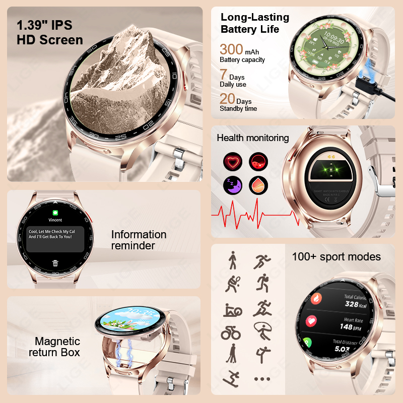LIGE 2 In 1 TWS Headset Smart  - Smartwatch Headset incelemesi ve fiyatı