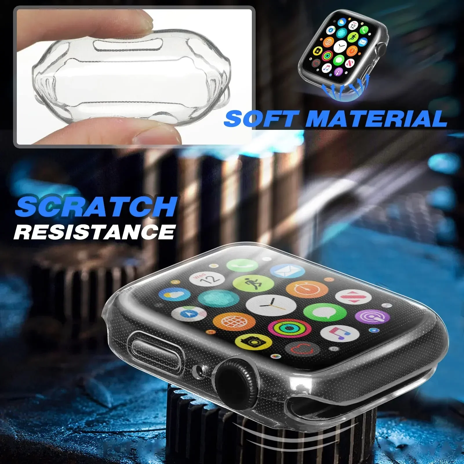 Cover For Apple Watch Case 44m - Smartwatch Watch Accessories For Women incelemesi ve fiyatı