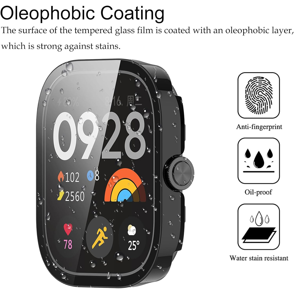 Tempered Glass+Case For Xiaomi - Smartwatch Watch Accessories For Women incelemesi ve fiyatı