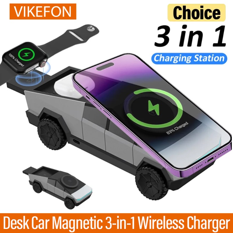 VIKEFON Desk Car Magnetic 3-in - Magnetic Charging Stand incelemesi ve fiyatı