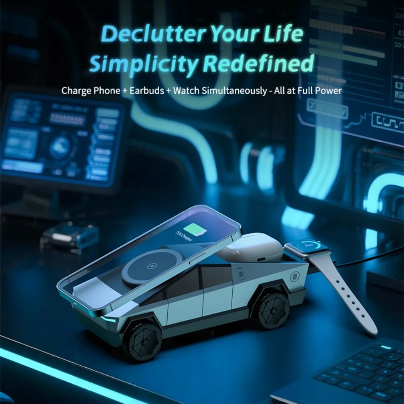 VIKEFON Desk Car Magnetic 3-in - Magnetic Charging Stand incelemesi ve fiyatı