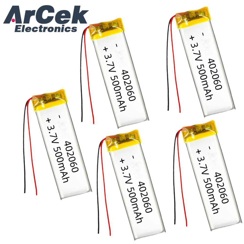 5PCS 3.7V 500mAh 402060 Lipo P - Smartwatch Headset incelemesi ve fiyatı