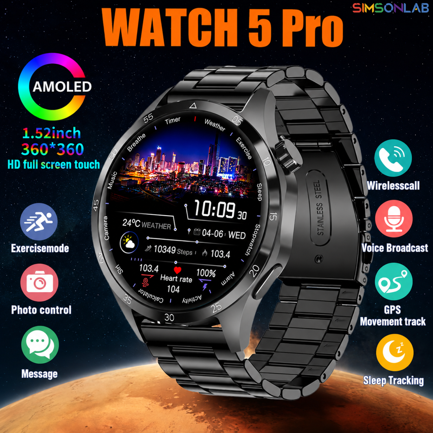 2026 Watch 5 Pro GPS Track Com - Smartwatch Instagram incelemesi ve fiyatı