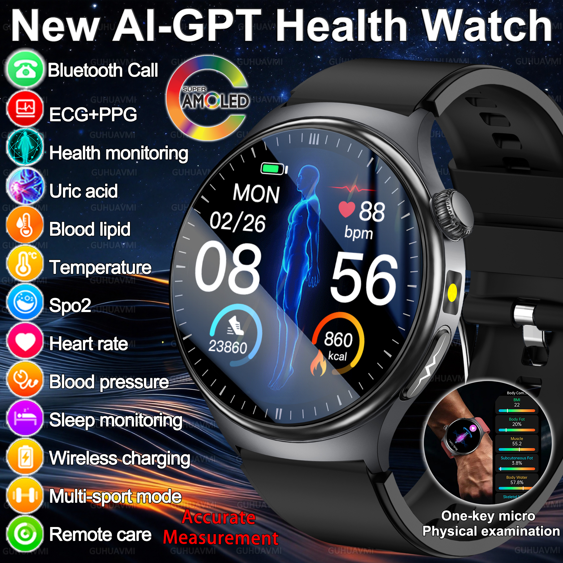 2026 New Accurate Diagnosis Sm - Android Smartwatch Accessories incelemesi ve fiyatı