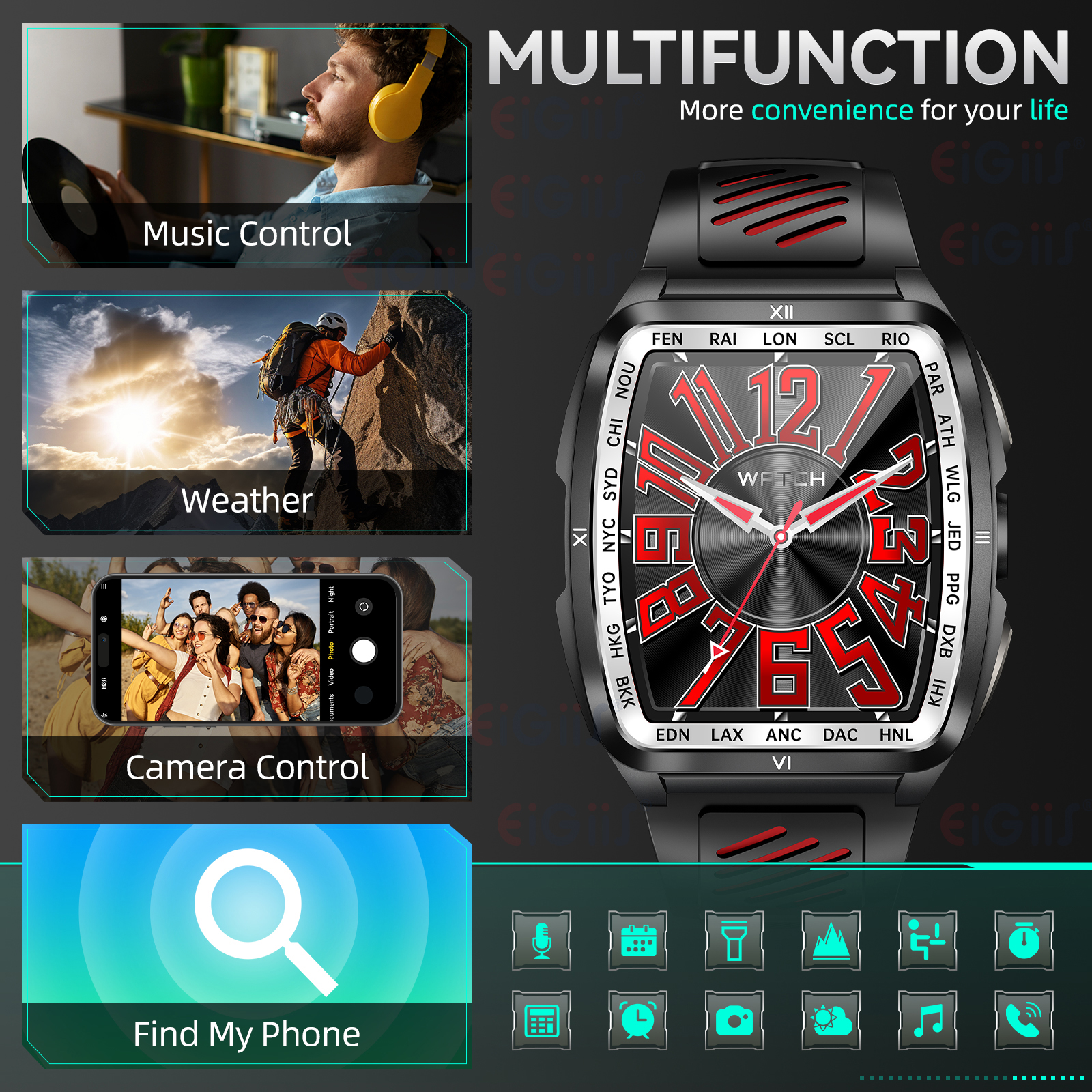 New EIGIIS KE7 Multifunctional - Android Smartwatch Accessories incelemesi ve fiyatı