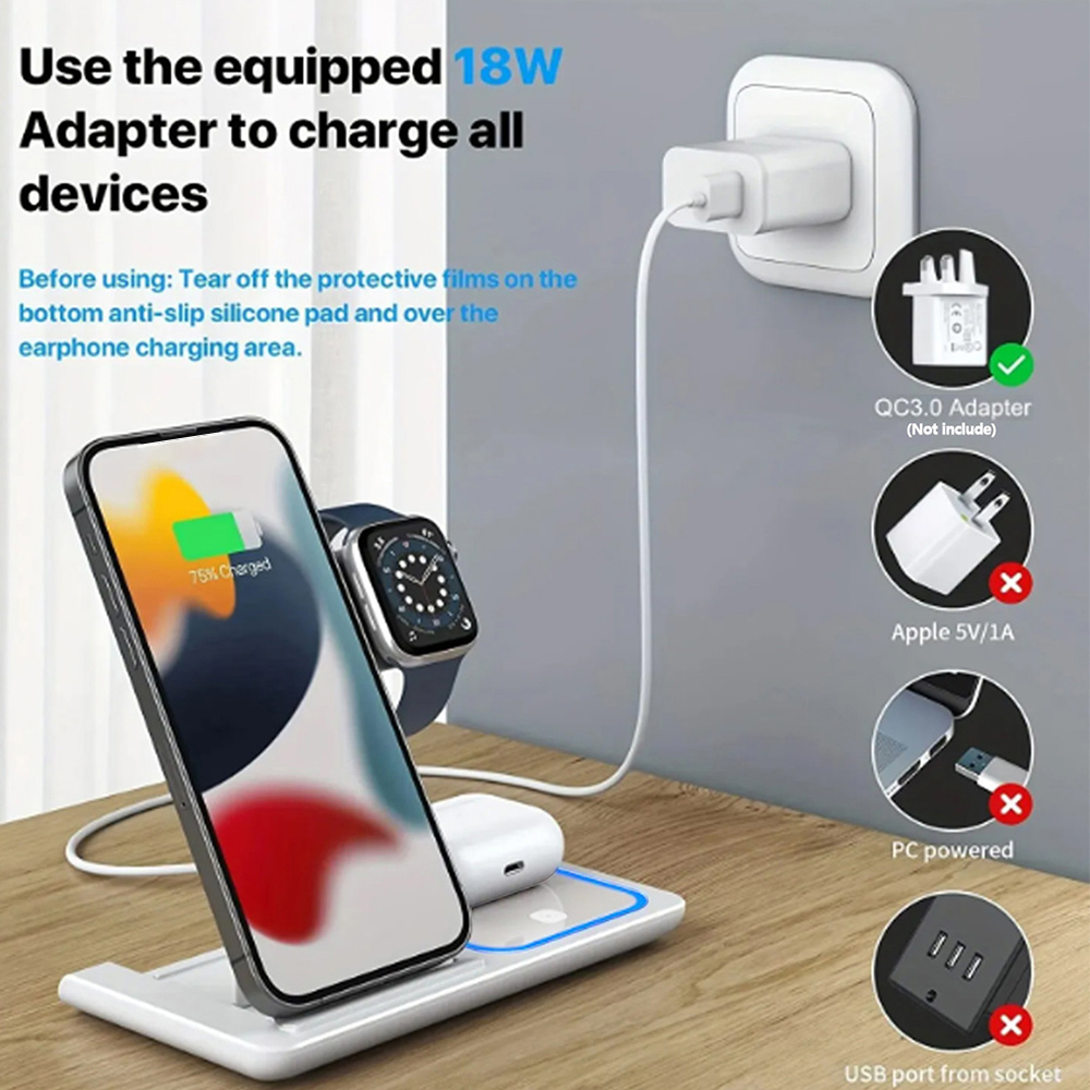 15W 3 in 1 Wireless Charger St - Smartwatch X incelemesi ve fiyatı