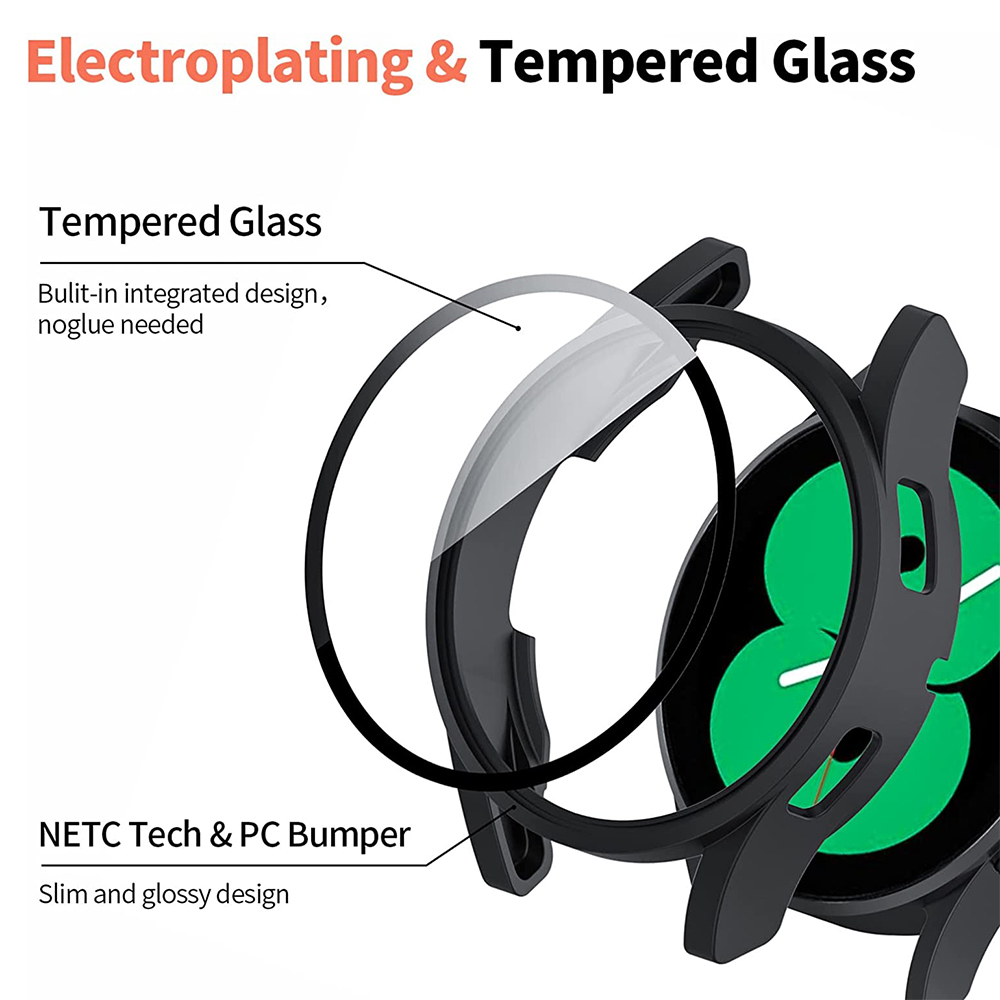 Tempered Glass+ PC Cover for S - Accessories For Galaxy Watch 5 incelemesi ve fiyatı