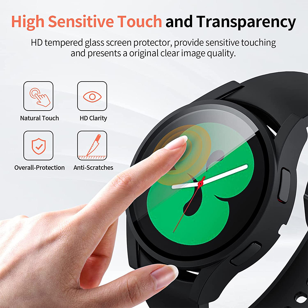Tempered Glass+ PC Cover for S - Accessories For Galaxy Watch 5 incelemesi ve fiyatı
