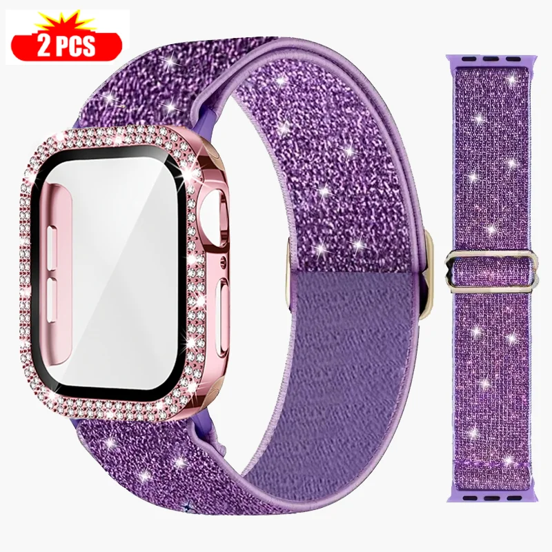 Band+Case for Apple Watch 45mm - Smartwatch Watch Accessories For Women incelemesi ve fiyatı