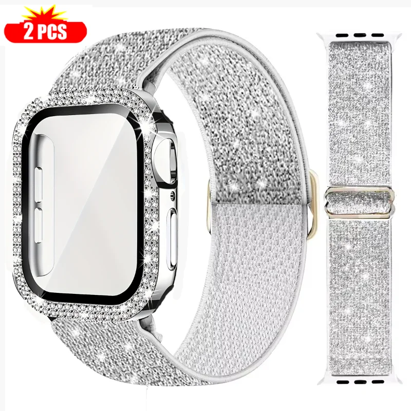Band+Case for Apple Watch 45mm - Smartwatch Watch Accessories For Women incelemesi ve fiyatı