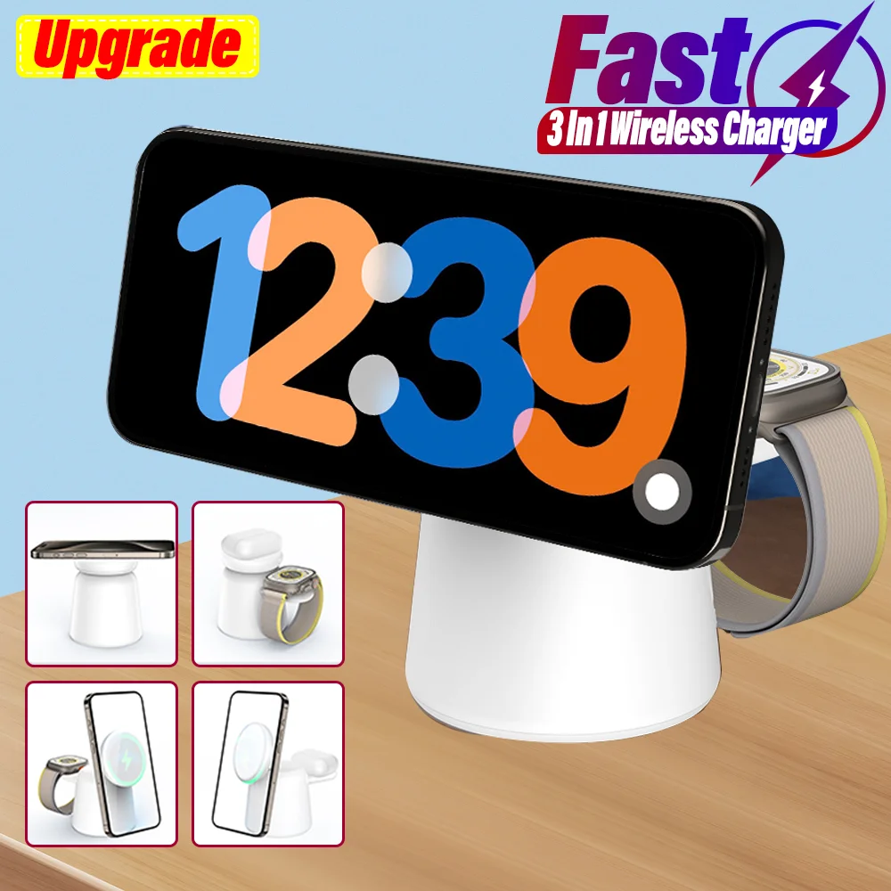 3 in 1 Magnetic Wireless Charg - Smartwatch Ac incelemesi ve fiyatı