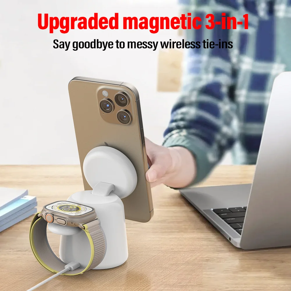 3 in 1 Magnetic Wireless Charg - Smartwatch Ac incelemesi ve fiyatı