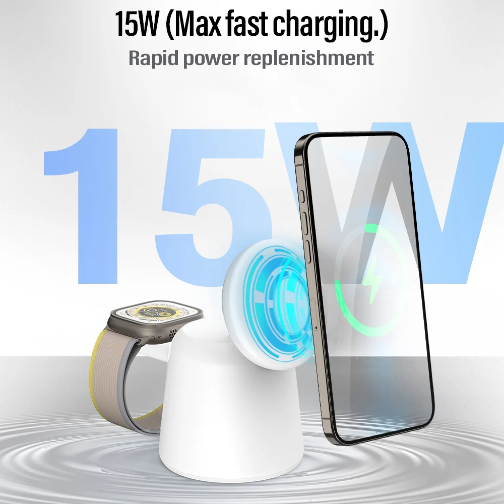 3 in 1 Magnetic Wireless Charg - Smartwatch Ac incelemesi ve fiyatı
