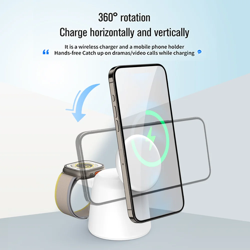 3 in 1 Magnetic Wireless Charg - Smartwatch Ac incelemesi ve fiyatı