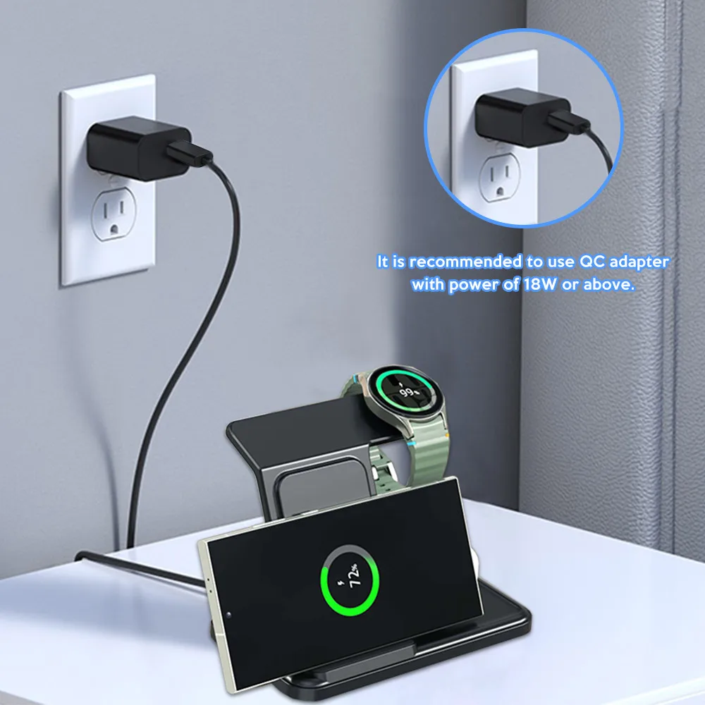 3 IN 1 Wireless Charger Statio - Smartwatch Ac incelemesi ve fiyatı