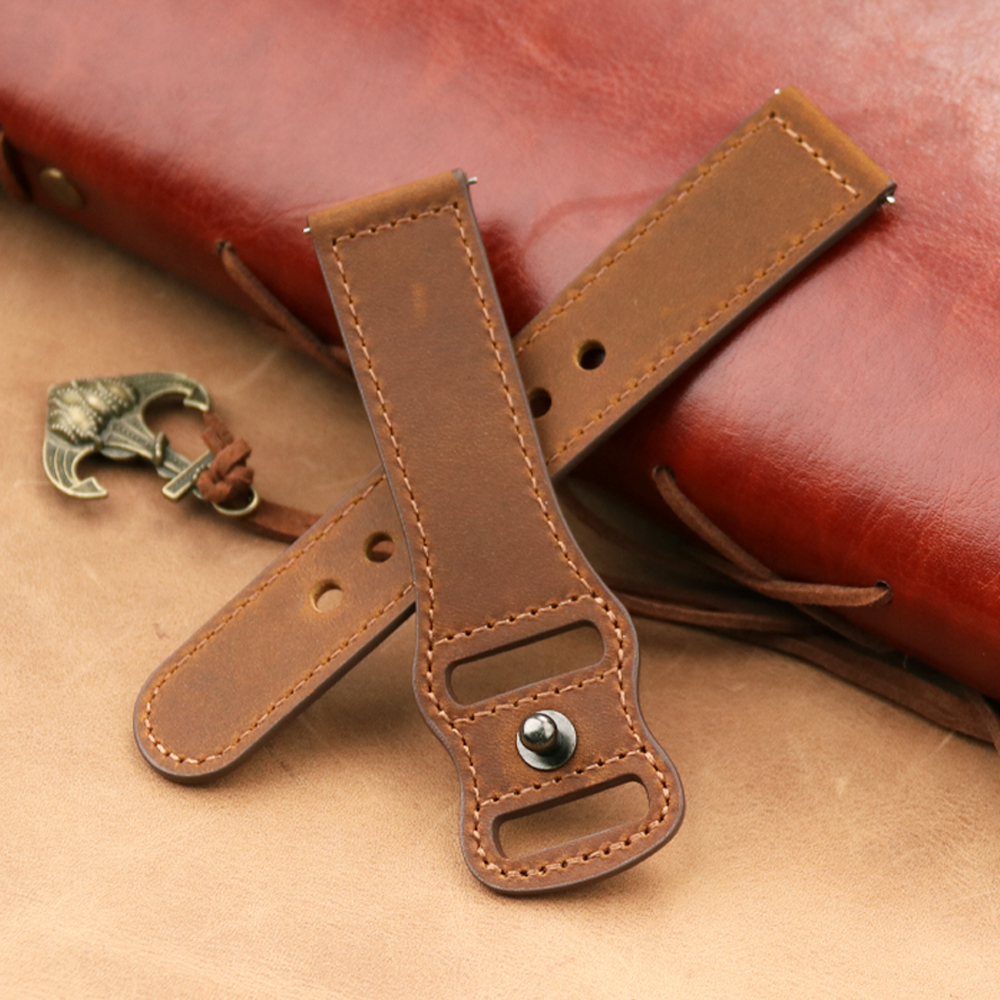 22mm Band Genuine Leather Watc - Smartwatch Accessories Shop incelemesi ve fiyatı