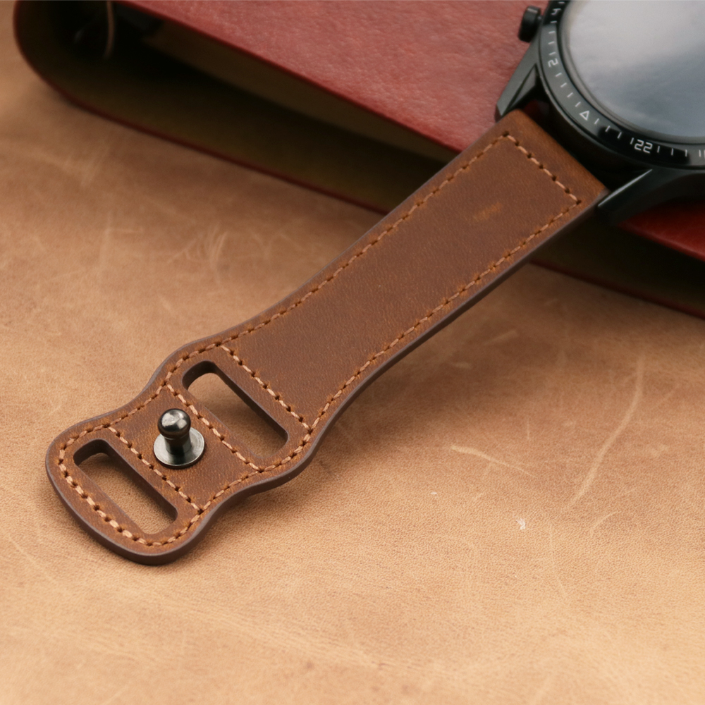 22mm Band Genuine Leather Watc - Smartwatch Accessories Shop incelemesi ve fiyatı