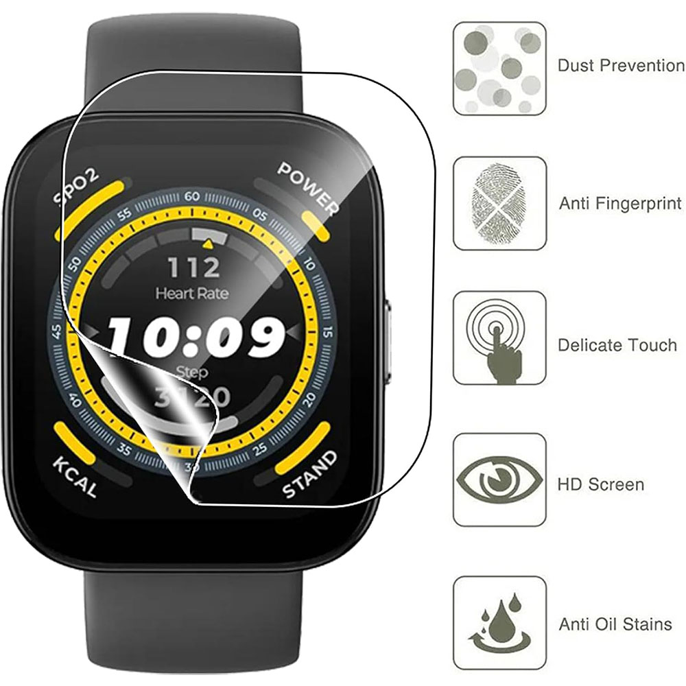 3PCS Clear HD Film Screen Prot - Amazfit Smartwatch Accessories incelemesi ve fiyatı
