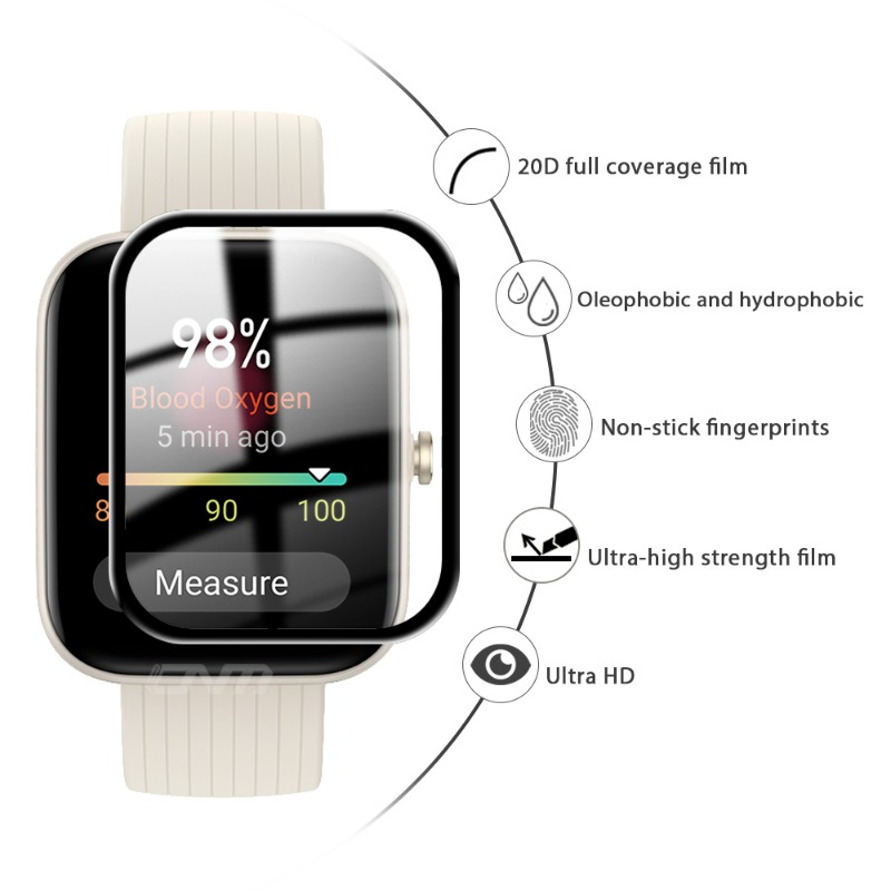 1-5Pcs HD Screen Protector for - Amazfit Smartwatch Accessories incelemesi ve fiyatı
