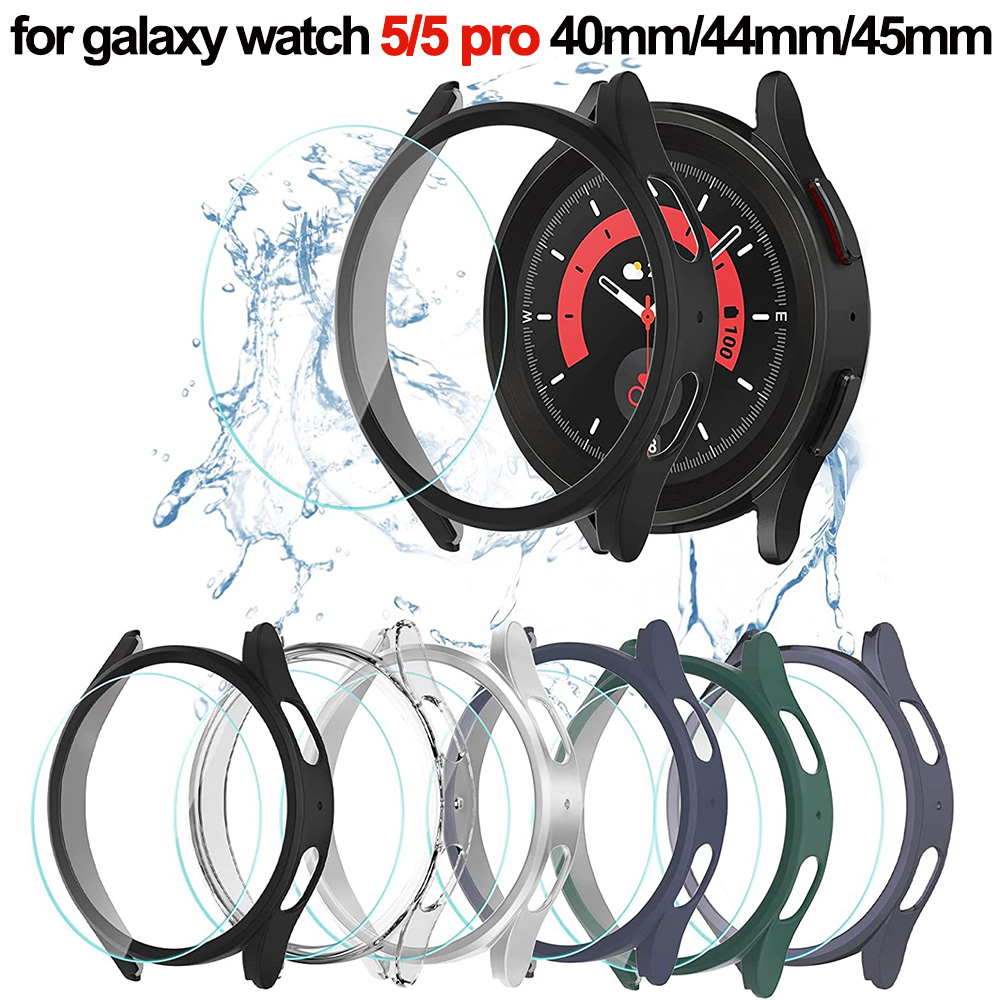 Cover+Tempered Glass for Samsu - Accessories For Galaxy Watch 5 incelemesi ve fiyatı