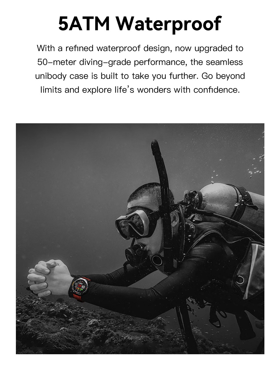5ATM Waterproof  Smart Watch C - Smartwatch M Active incelemesi ve fiyatı