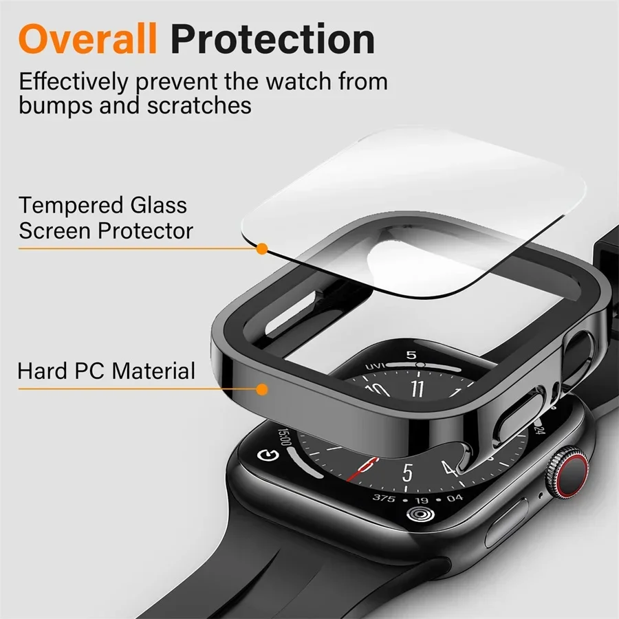 Glass+cover For Apple Watch ca - Smartwatch Watch Accessories For Women incelemesi ve fiyatı