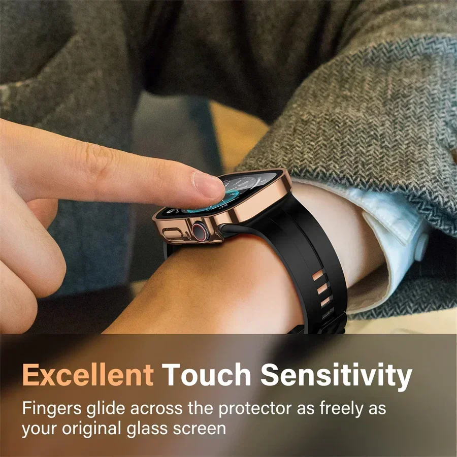 Glass+cover For Apple Watch ca - Smartwatch Watch Accessories For Women incelemesi ve fiyatı