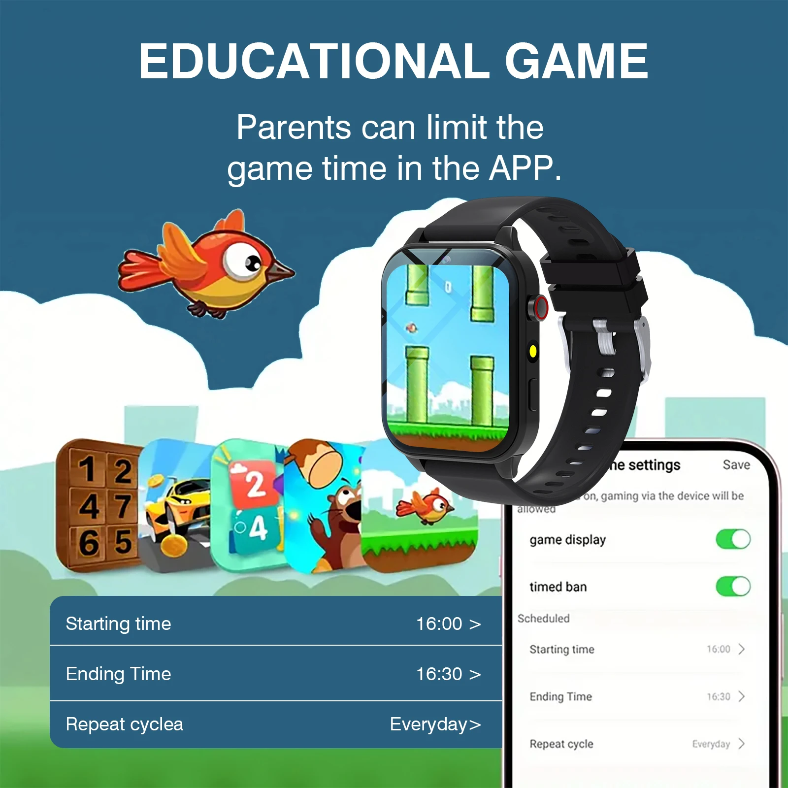 Kids′s Smart Watch 18 Games Ca - Smartwatch Touch incelemesi ve fiyatı