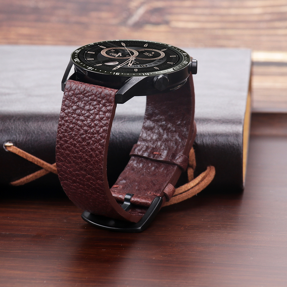 22mm Genuine Calfskin Leather  - Smartwatch Accessories Shop incelemesi ve fiyatı