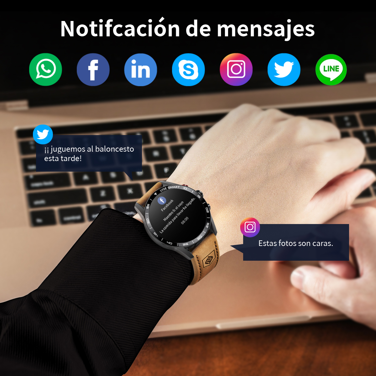LIGE 2024 New Rugged Military  - Smartwatch Instagram incelemesi ve fiyatı