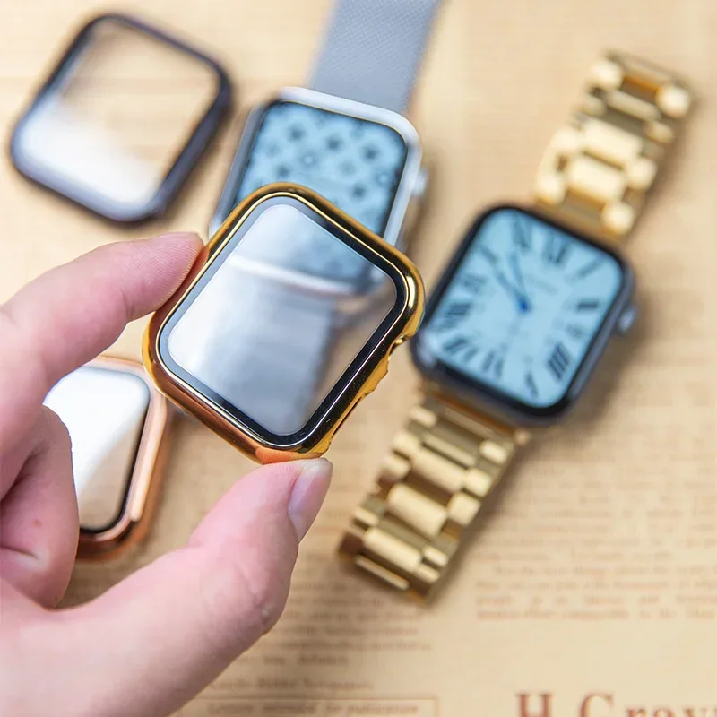 Glass+case For Apple Watch ban - Smartwatch Watch Accessories For Women incelemesi ve fiyatı
