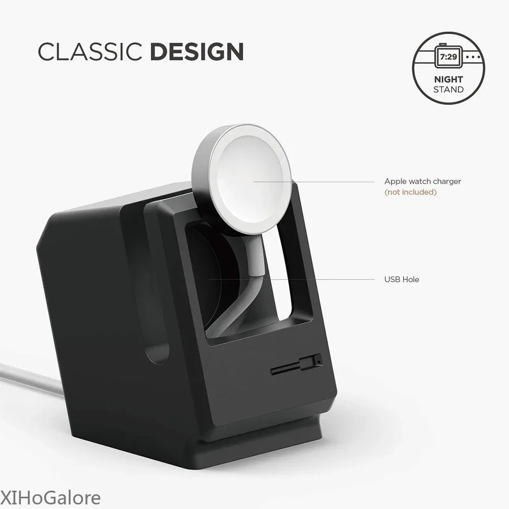 Retro Computer Pattern Silicon - Watch Charging Dock incelemesi ve fiyatı