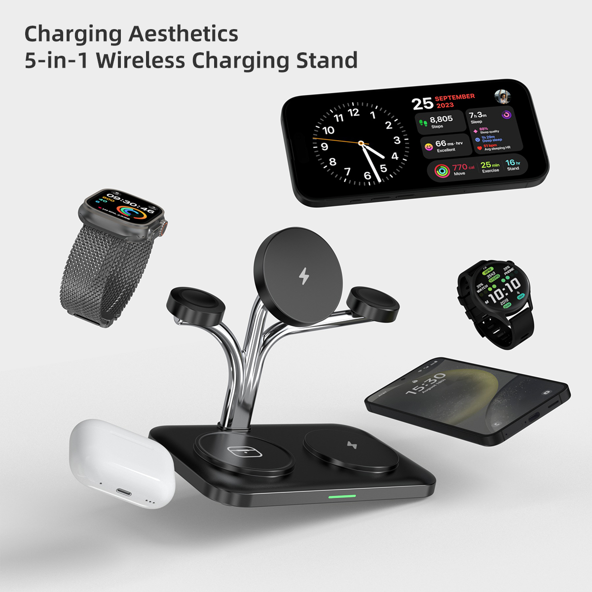 5 IN 1 Magnetic Wireless Charg - Smartwatch Ac incelemesi ve fiyatı