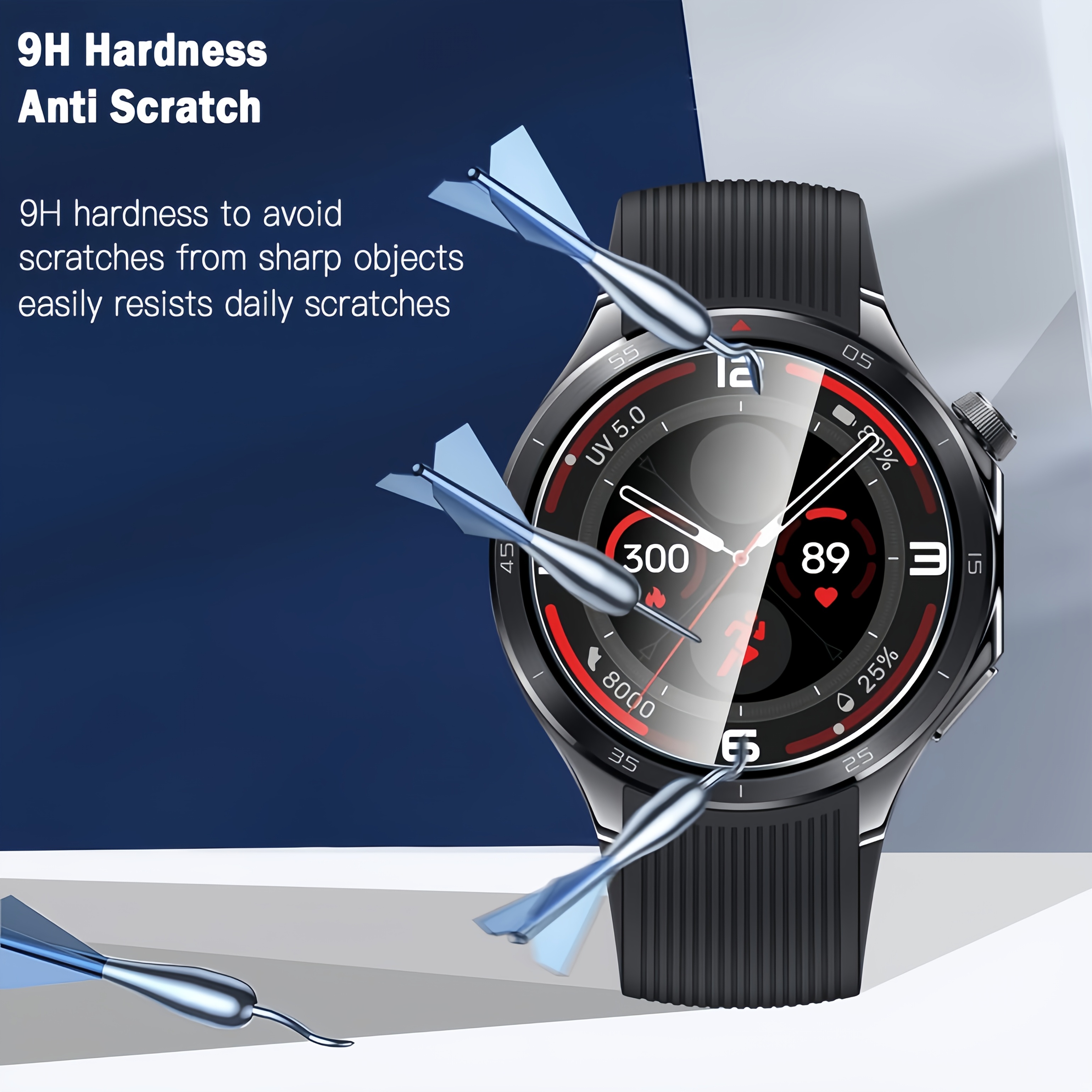 3PCS 9H Tempered Glass Screen  - Smartwatch Icon incelemesi ve fiyatı