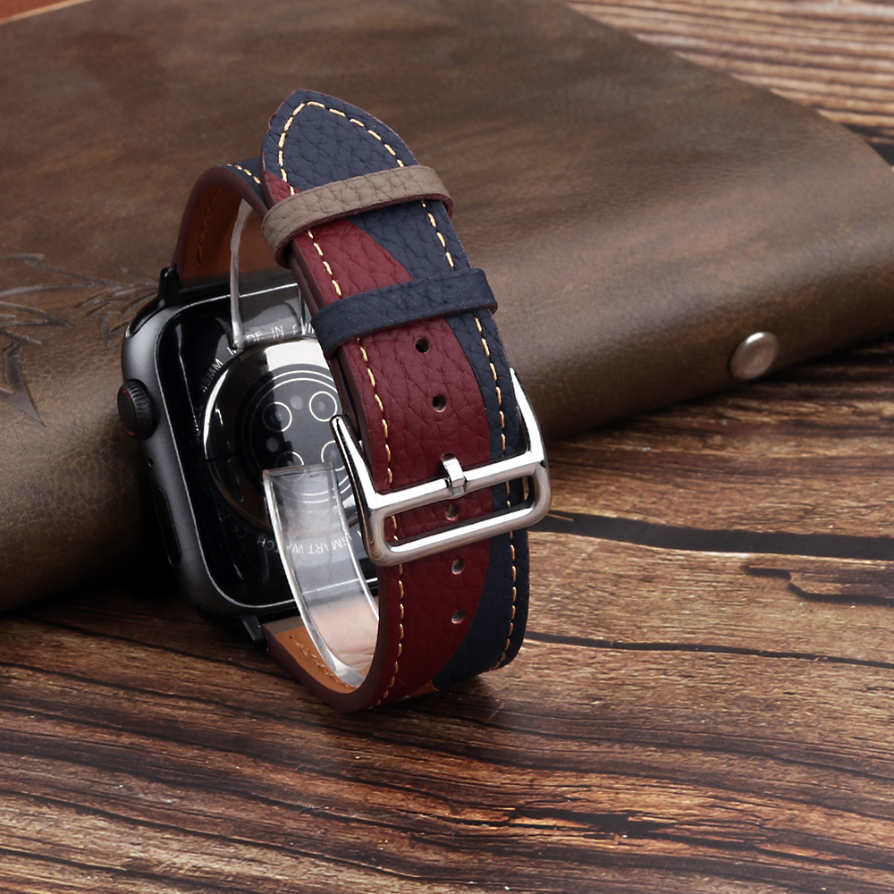 Genuine Leather Strap for Appl - Smartwatch Accessories Shop incelemesi ve fiyatı